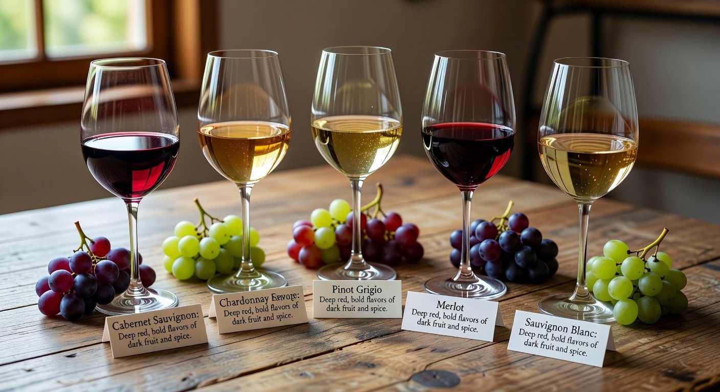 5 Key Grape Varieties for Wine Beginners: Flavors & Tips