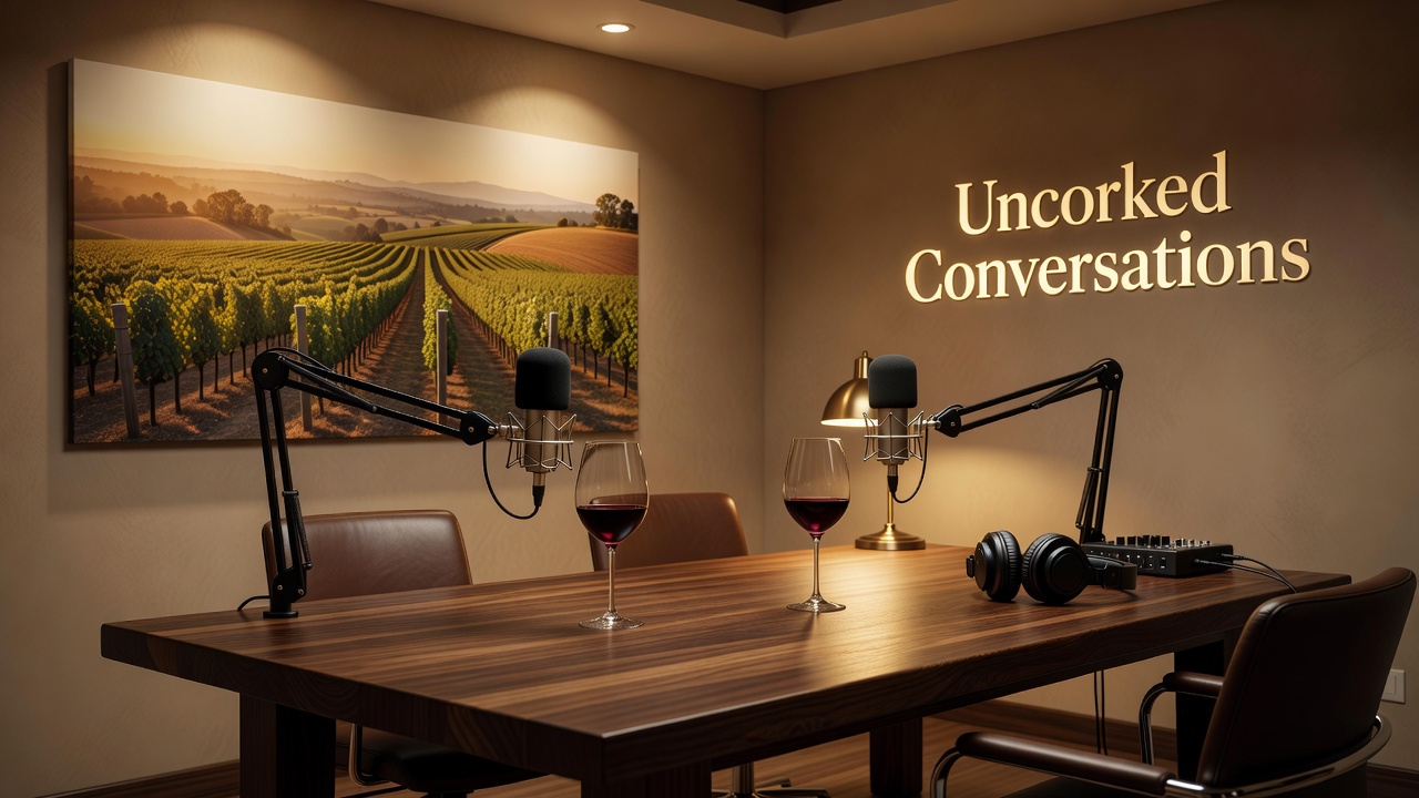 Behind the Mic: Uncorked Conversations Wine Podcast Production