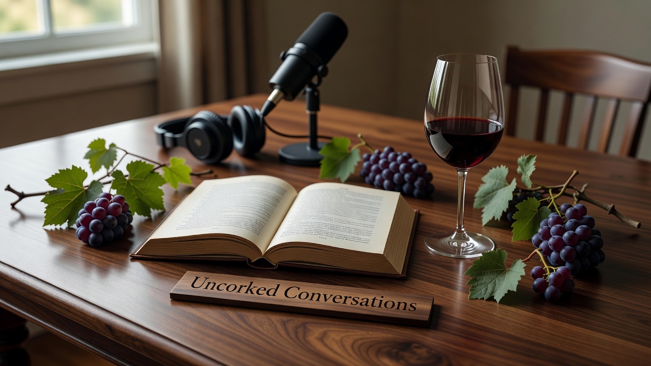 Book and Wine Pairings for Uncorked Conversations Podcast