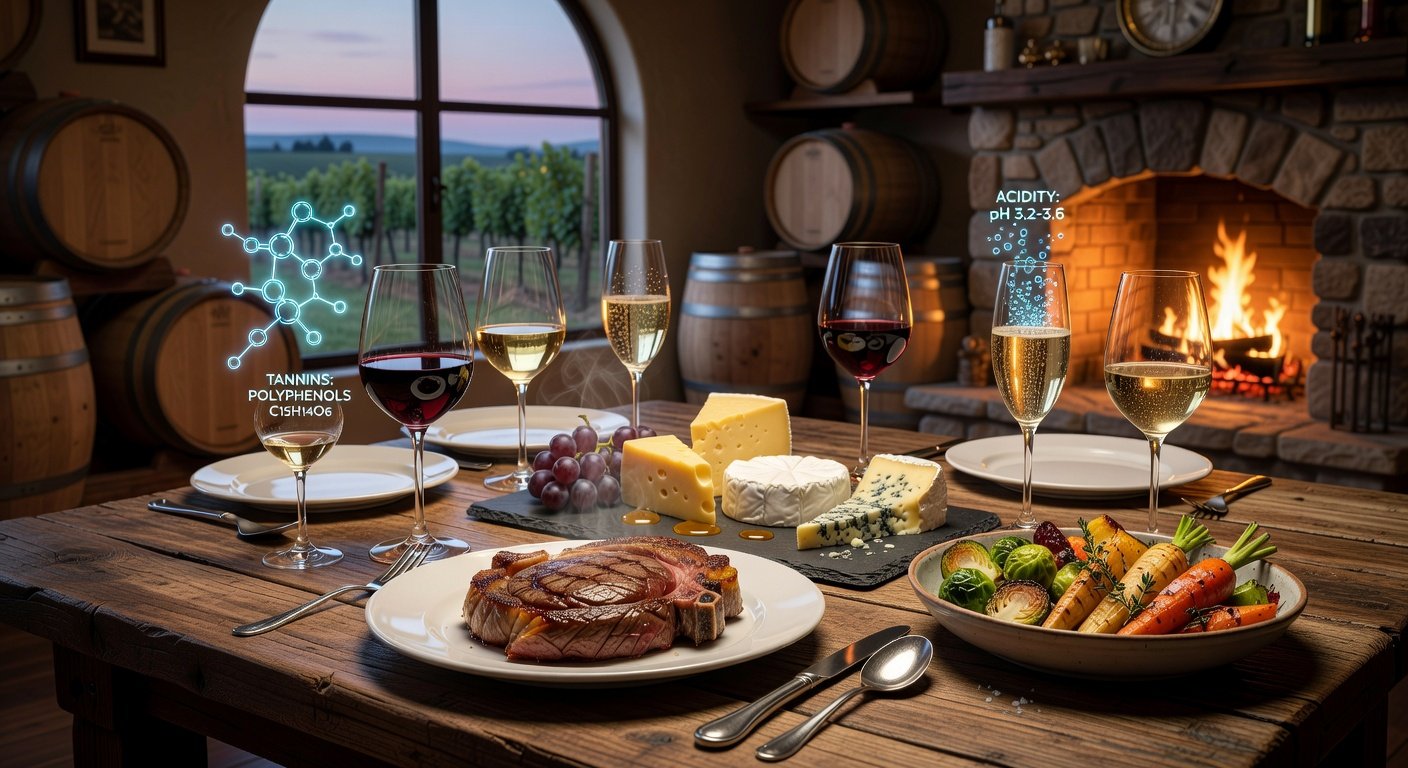 Science of Wine Pairings: Acidity, Tannins & Perfect Matches