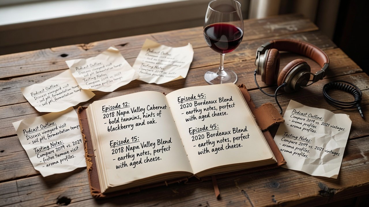 Uncorked Conversations: Wine Journaling Tips for Listeners